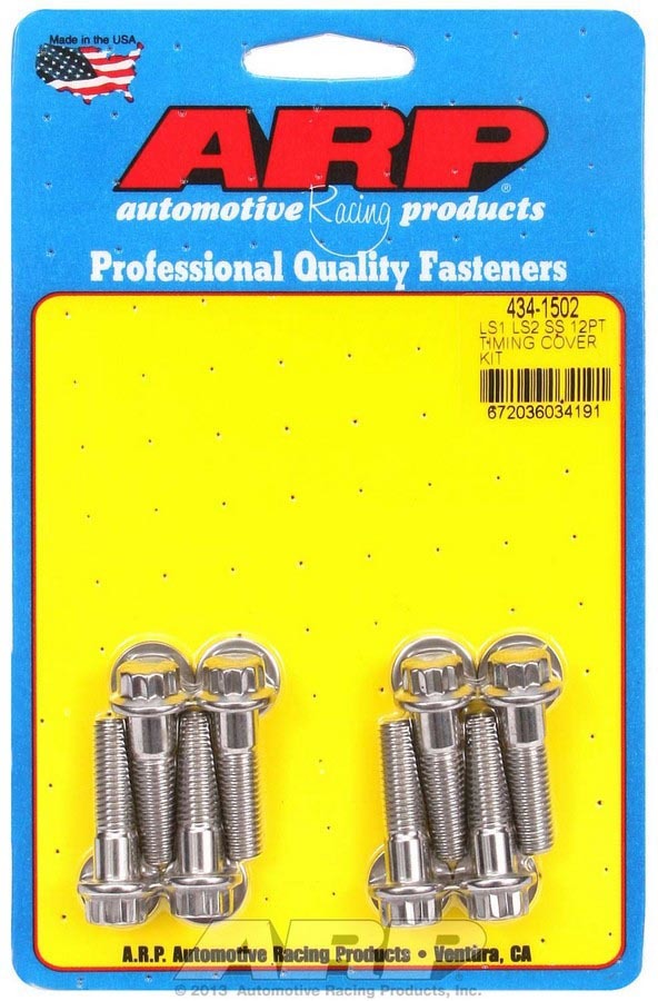 S/S Timing Cover Bolt Kit - 12pt. LS1/LS2  -  434-1502