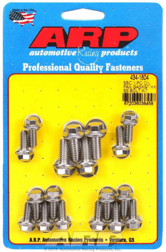 SBC S/S Oil Pan Bolt Kit  -  434-1804