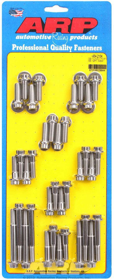 SBC S/S Intake Bolt Kit 12pt.  -  434-2104