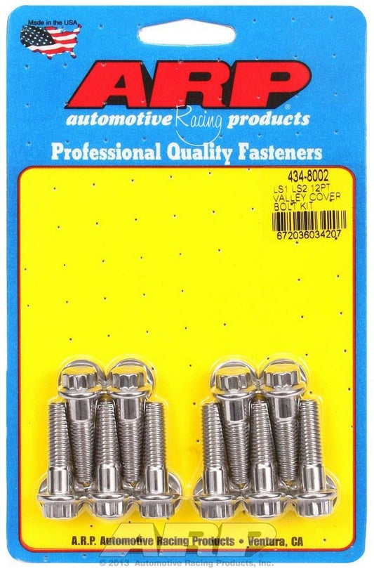 S/S Valley Cover Bolt Kit - 12pt. LS1/LS2  -  434-8002