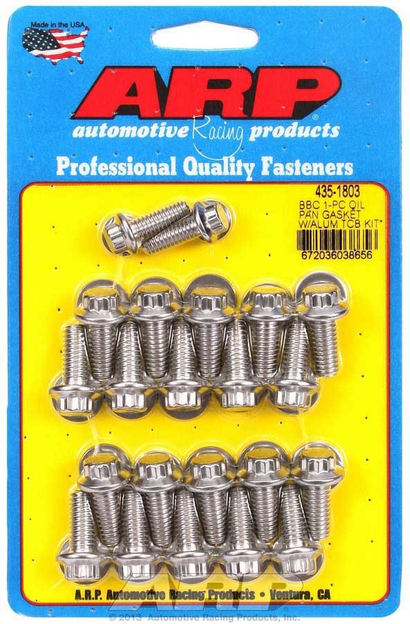 BBC S/S Oil Pan Bolt Kit 12pt.  -  435-1803