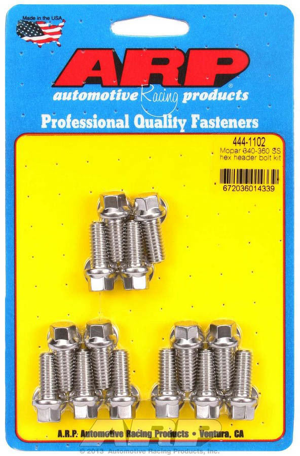 S/S Header Bolt Kit - 5/16 x .750 UHL (14)  -  444-1102