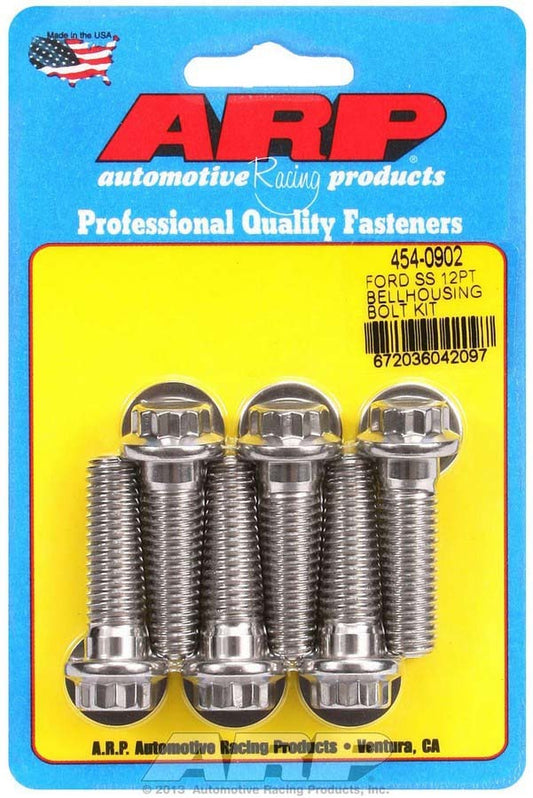 S/S Bellhousing Bolt Kit - 12pt. Ford  -  454-0902