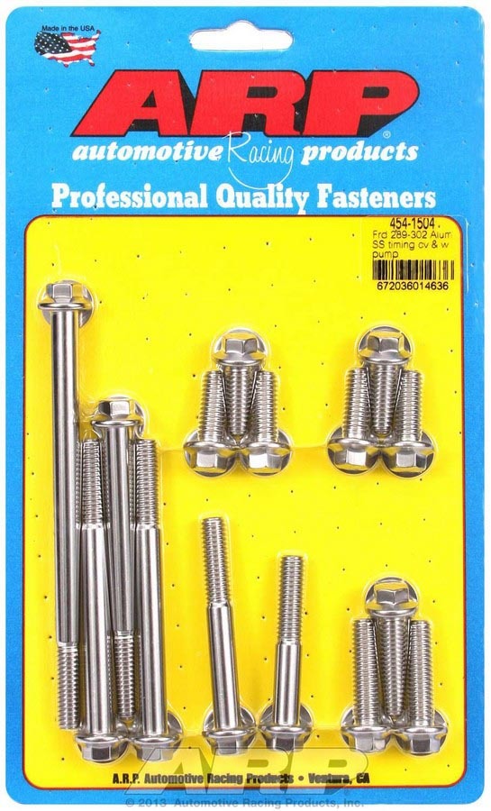 SBF S/S T/C & W/P Bolt Kit 6pt.  -  454-1504