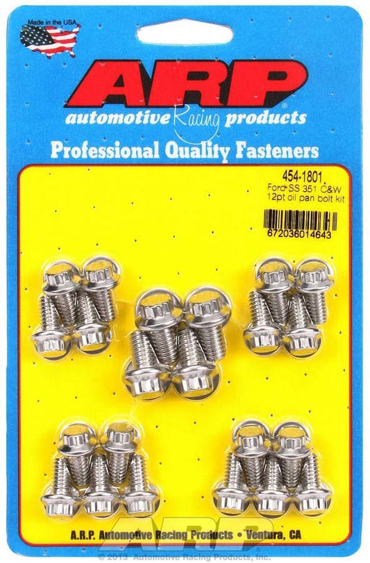 Ford S/S Oil Pan Bolt Kit 12pt.  -  454-1801