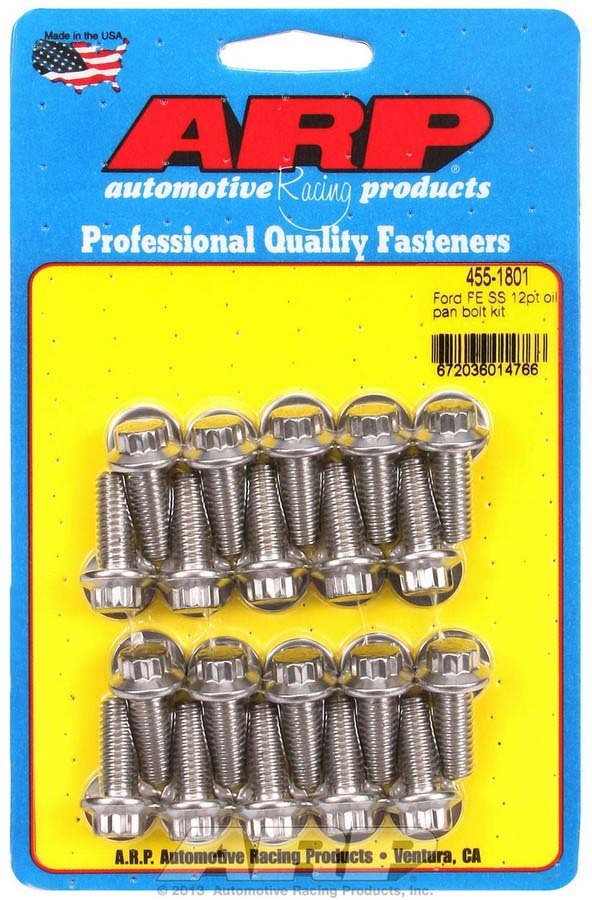 BBF S/S Oil Pan Bolt Kit 12pt.  -  455-1801