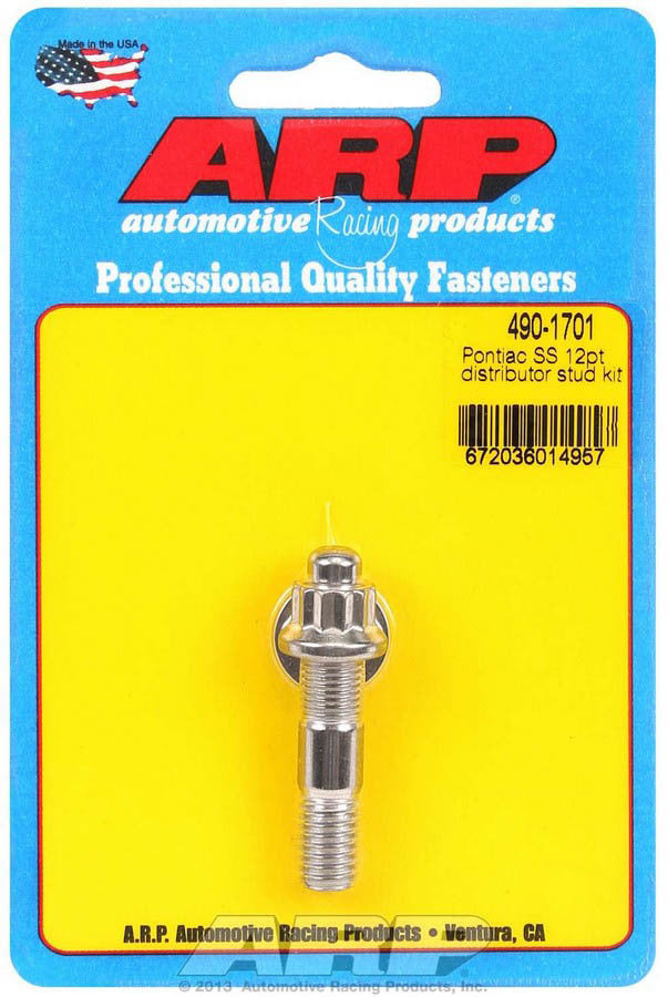 Pontiac 12pt Distributor Stud Kit Stainless Steel  -  490-1701