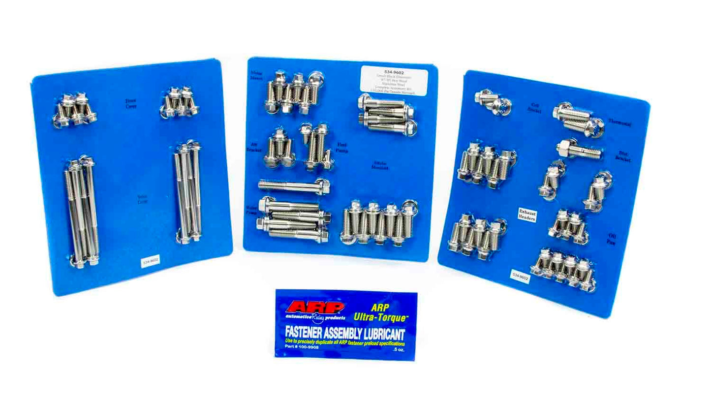 SBC S/S Complete Engine Fastener Kit 6pt.  -  534-9602