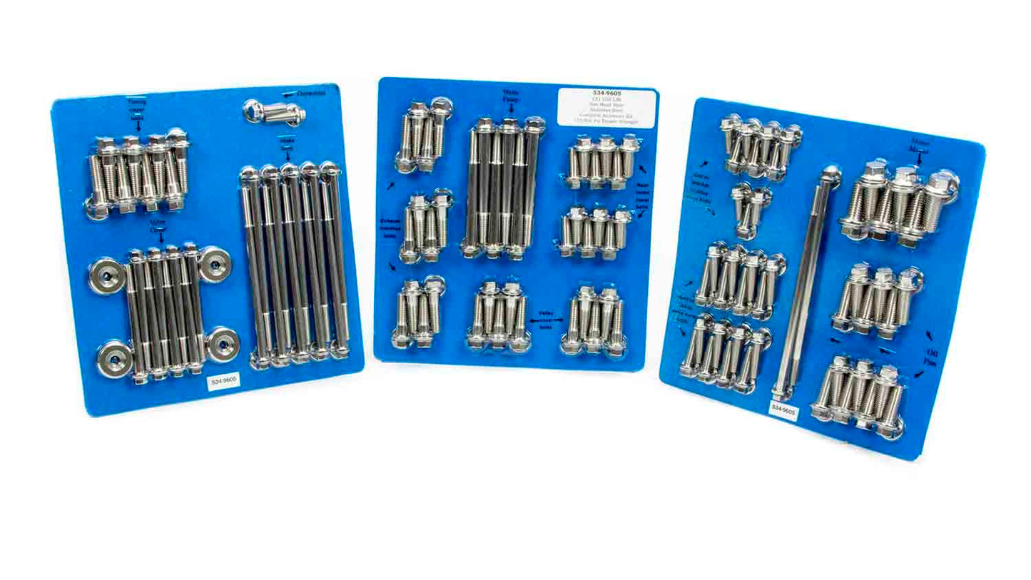 GM LS S/S Complete Eng. Fastener Kit 6pt.  -  534-9605