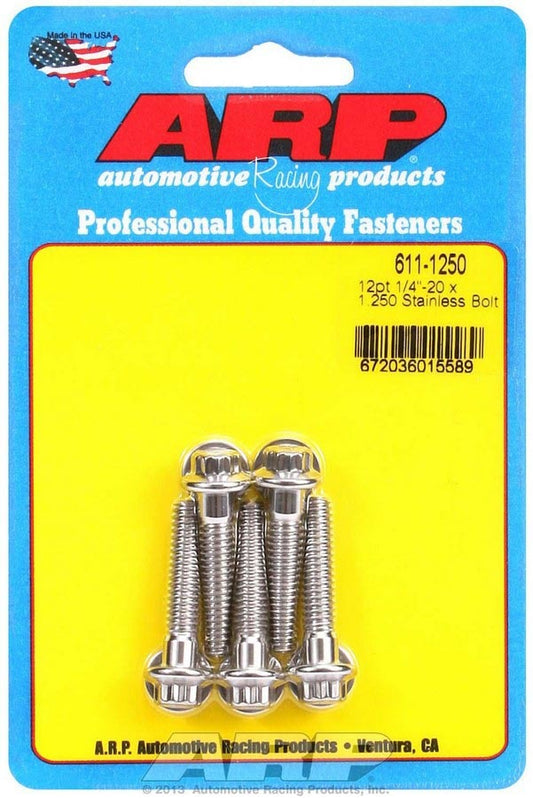 S/S Bolt Kit - 12pt. (5) 1/4-20 x 1.250  -  611-1250