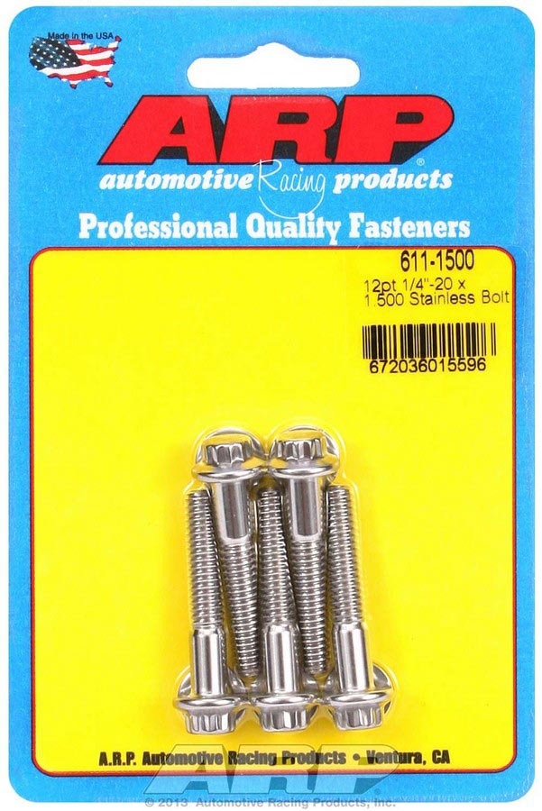 S/S Bolt Kit - 12pt. (5) 1/4-20 x 1.500  -  611-1500