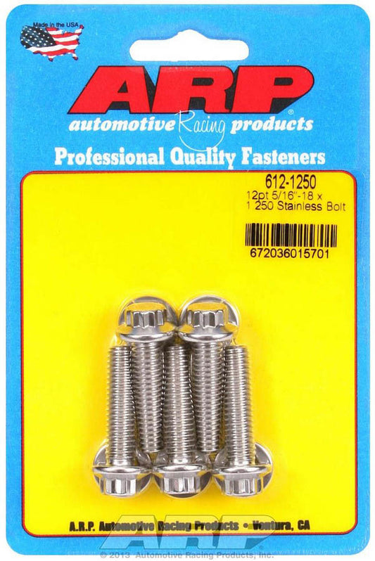 S/S Bolt Kit - 12pt. (5) 5/16-18 x 1.250  -  612-1250