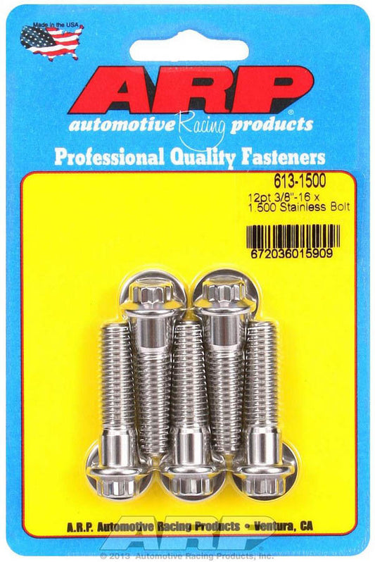 S/S Bolt Kit - 12pt. (5) 3/8-16 x 1.500  -  613-1500