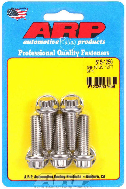 S/S Bolt Kit - 12pt. (5) 3/8-16 x 1.250  -  615-1250