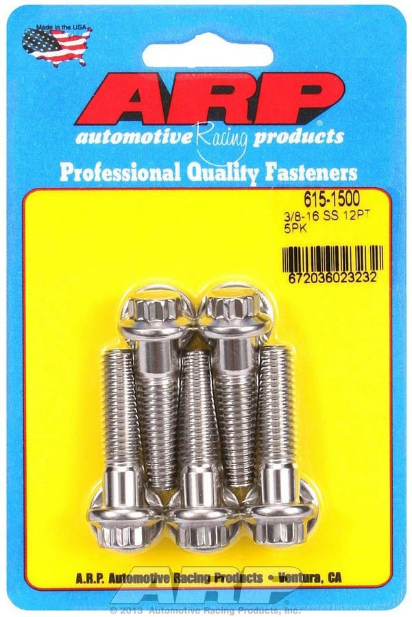 S/S Bolt Kit - 12pt. (5) 3/8-16 x 1.500  -  615-1500