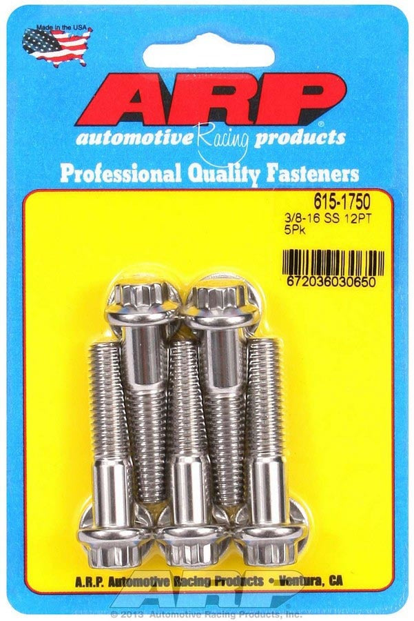 S/S Bolt Kit - 12pt. (5) 3/8-16 x 1.750  -  615-1750