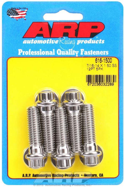 S/S Bolt Kit - 12pt. (5) 7/16-14 x 1.500  -  616-1500