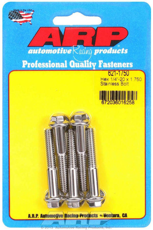 S/S Bolt Kit - 6pt. (5) 1/4-20 x 1.750  -  621-1750