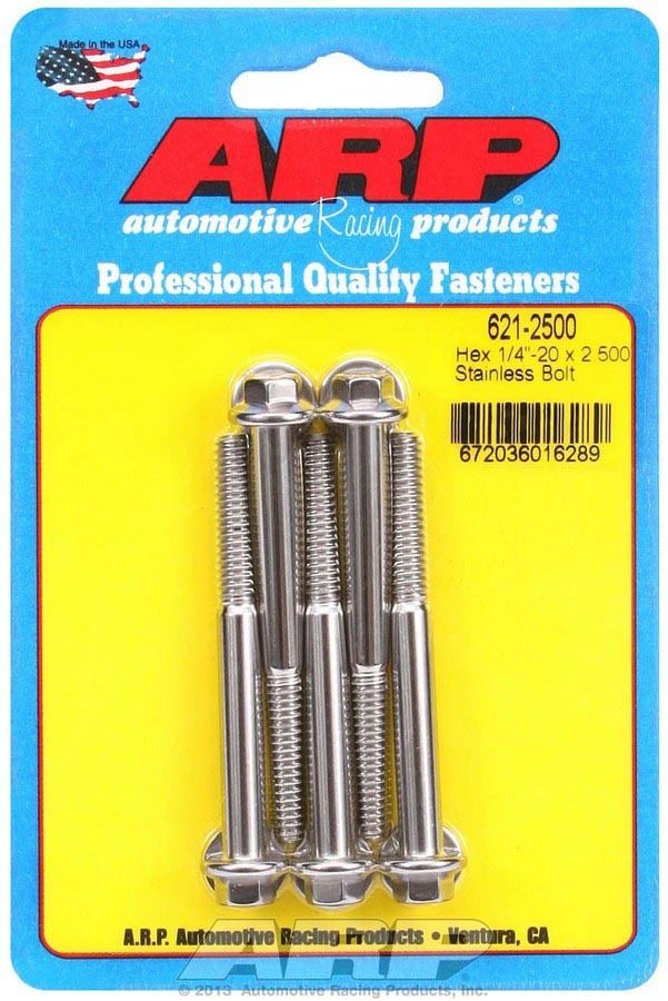 S/S Bolt Kit - 6pt. (5) 1/4-20 x 2.500  -  621-2500