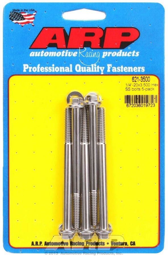 S/S Bolt Kit - 6pt. (5) 1/4-20 x 3.500  -  621-3500