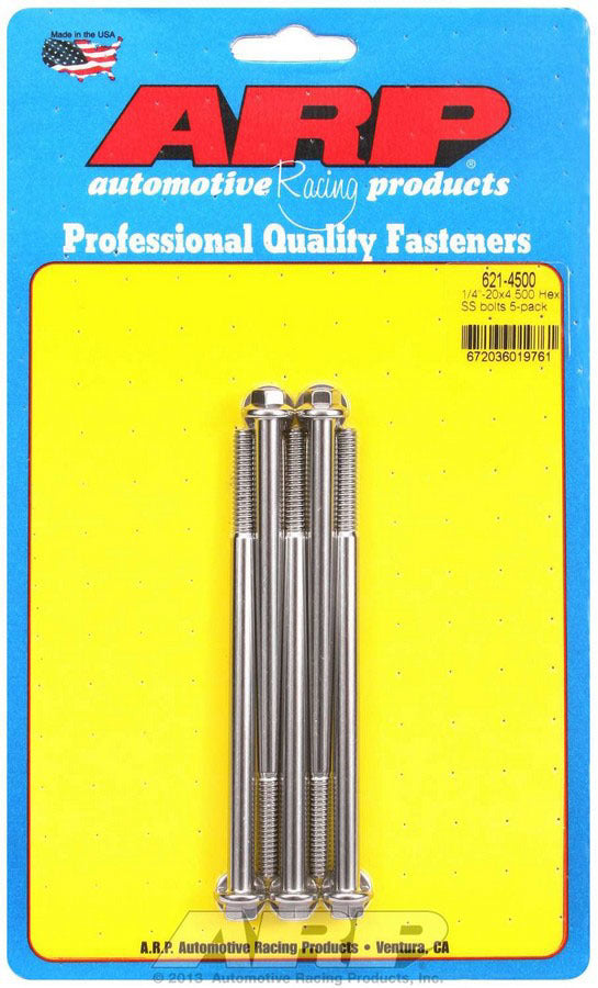 S/S Bolt Kit - 6pt. (5) 1/4-20 x 4.500  -  621-4500