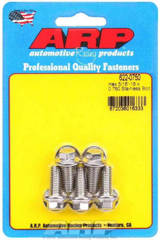 S/S Bolt Kit - 6pt. (5) 5/16-18 x .750  -  622-0750