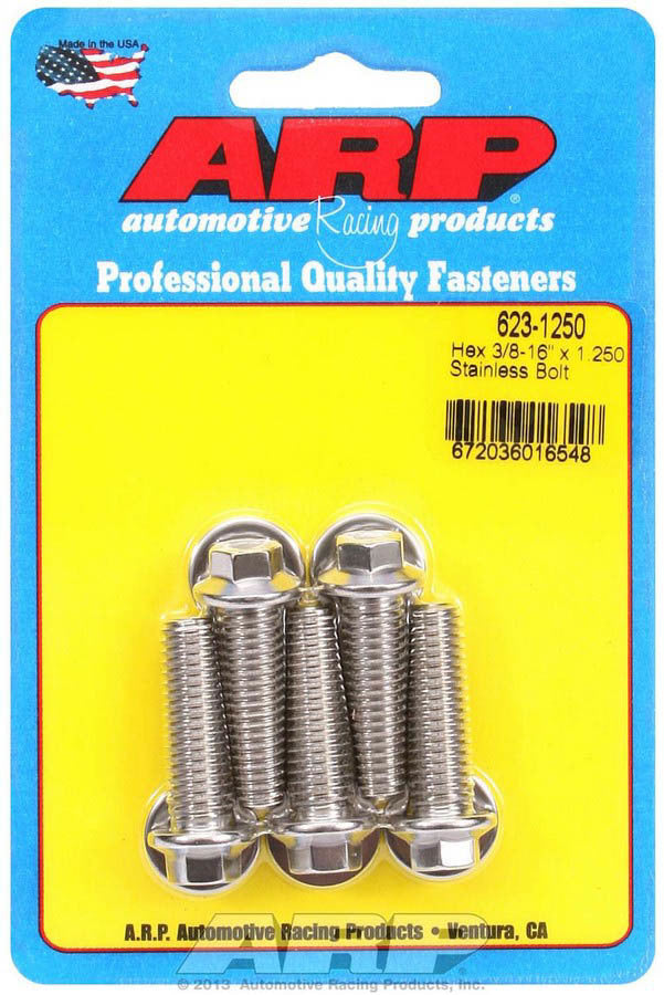 S/S Bolt Kit - 6pt. (5) 3/8-16 x 1.250  -  623-1250