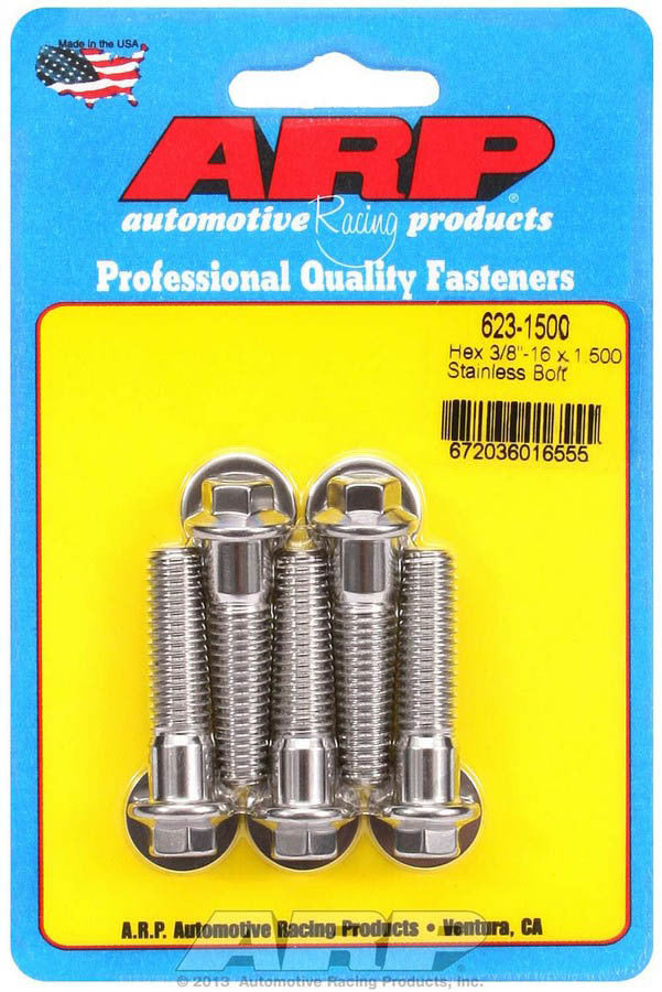 S/S Bolt Kit - 6pt. (5) 3/8-16 x 1.500  -  623-1500