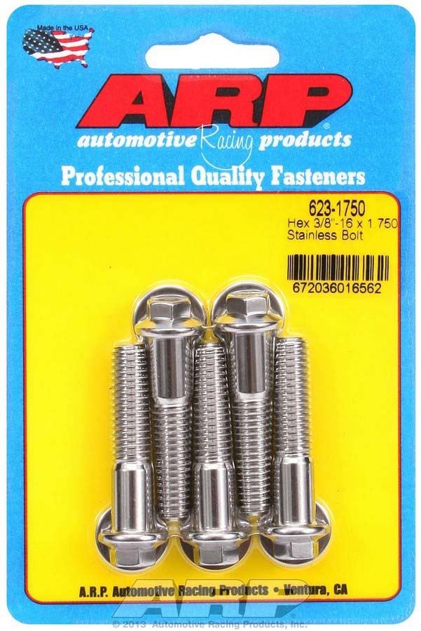 S/S Bolt Kit - 6pt. (5) 3/8-16 x 1.750  -  623-1750