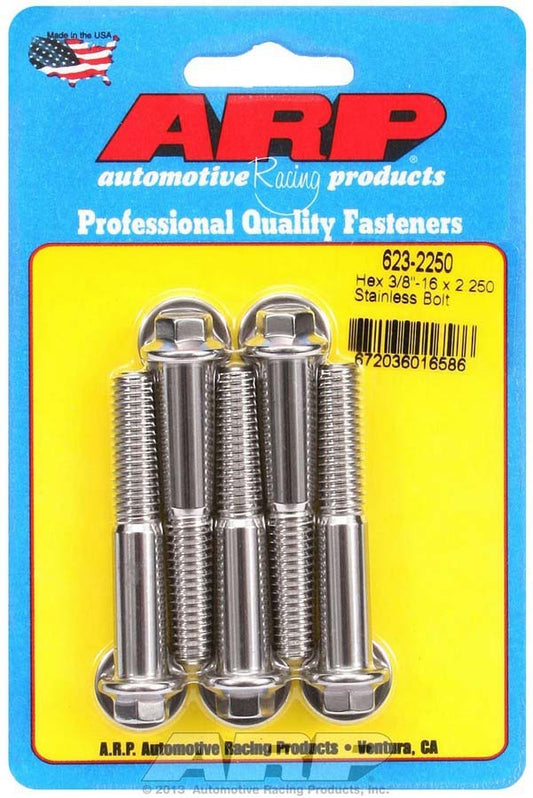 S/S Bolt Kit - 6pt. (5) 3/8-16 x 2.250  -  623-2250