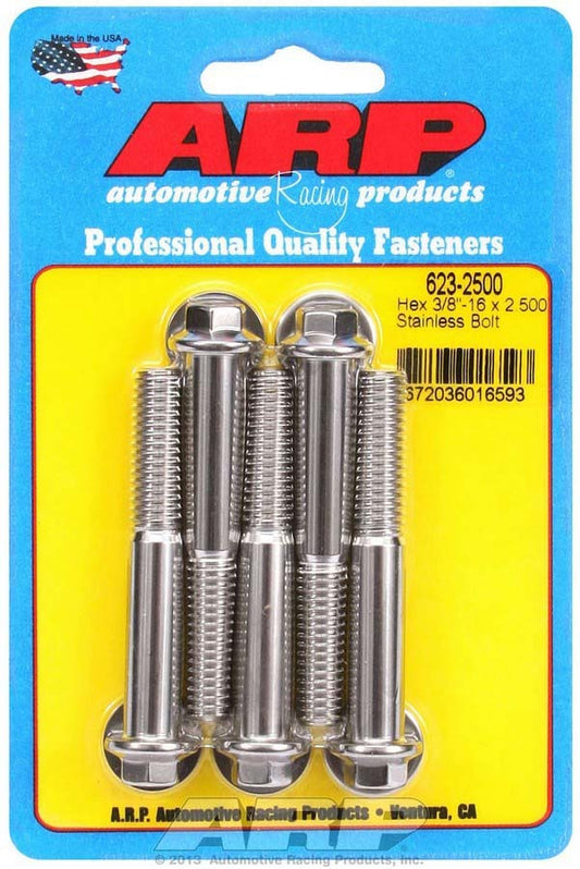 S/S Bolt Kit - 6pt. (5) 3/8-16 x 2.500  -  623-2500