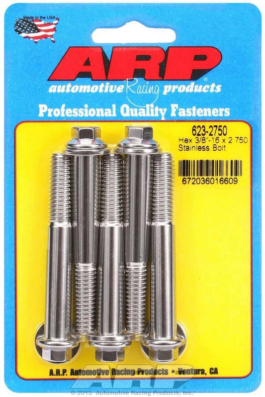 S/S Bolt Kit - 6pt. (5) 3/8-16 x 2.750  -  623-2750