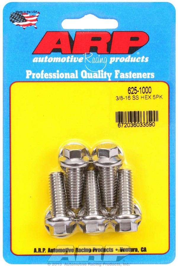 S/S Bolt Kit - 6pt. (5) 3/8-16 x 1.000  -  625-1000