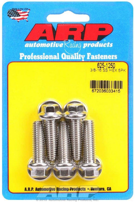 S/S Bolt Kit - 6pt. (5) 3/8-16 x 1.250  -  625-1250