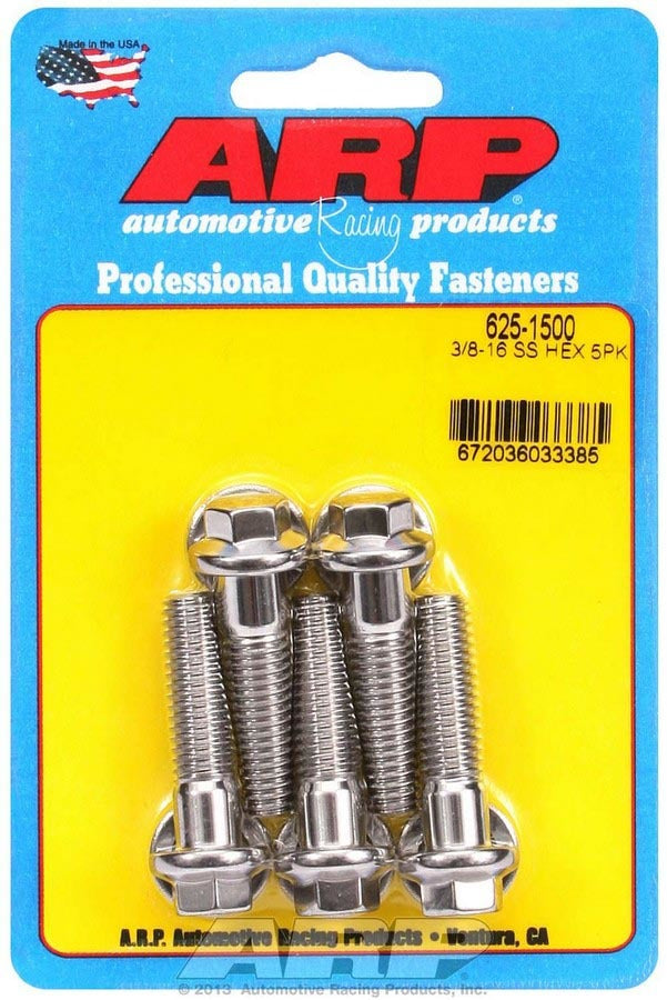 S/S Bolt Kit - 6pt. (5) 3/8-16 x 1.500  -  625-1500