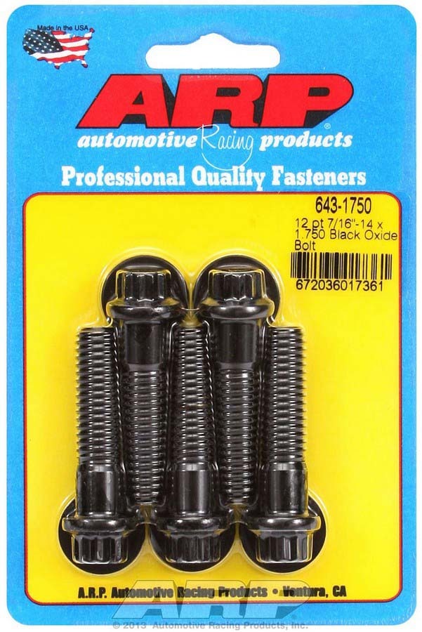 Bolt Kit - 12pt. (5) 7/16-14 x 1.750  -  643-1750