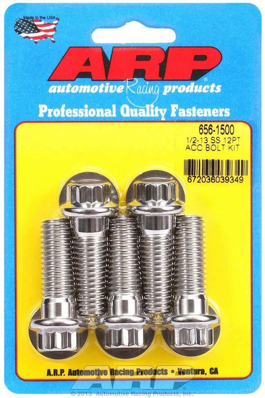 S/S Bolt Kit - 12pt. (5) 1/2-13 x 1.500  -  656-1500