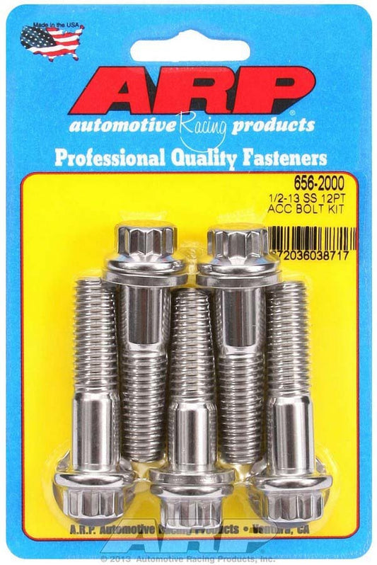 S/S Bolt Kit - 12pt. (5) 1/2-13 x 2.000  -  656-2000