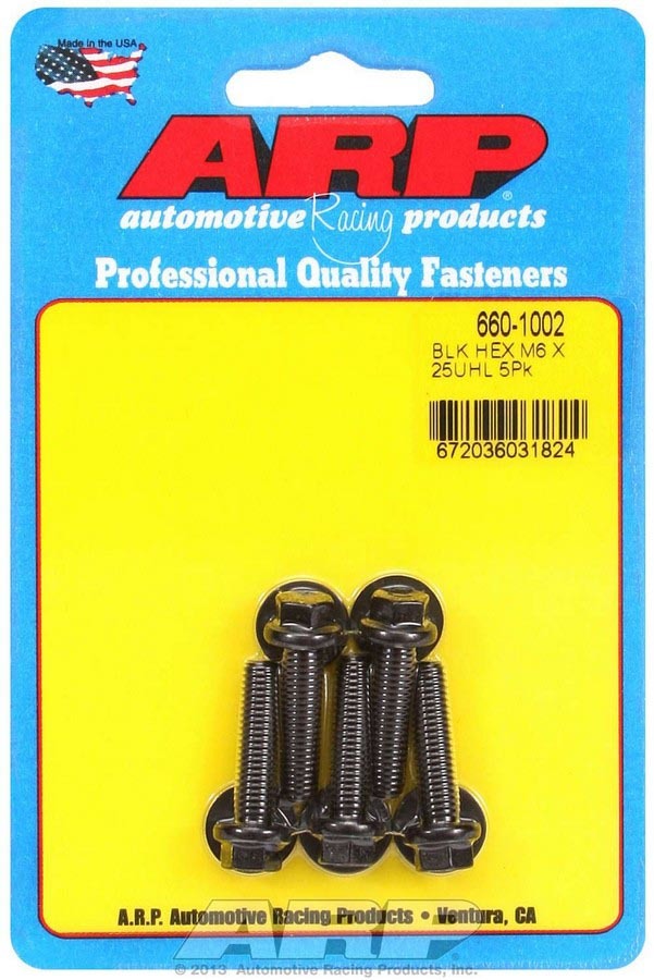 Bolt Kit - 6pt 5pk 6mm x 1.00 x 25mm  -  660-1002