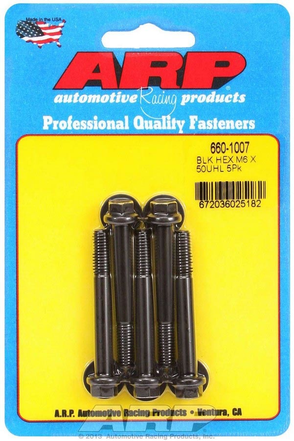M6 x 1.00 x 50 6pt Bolt Kit - 5pk  -  660-1007