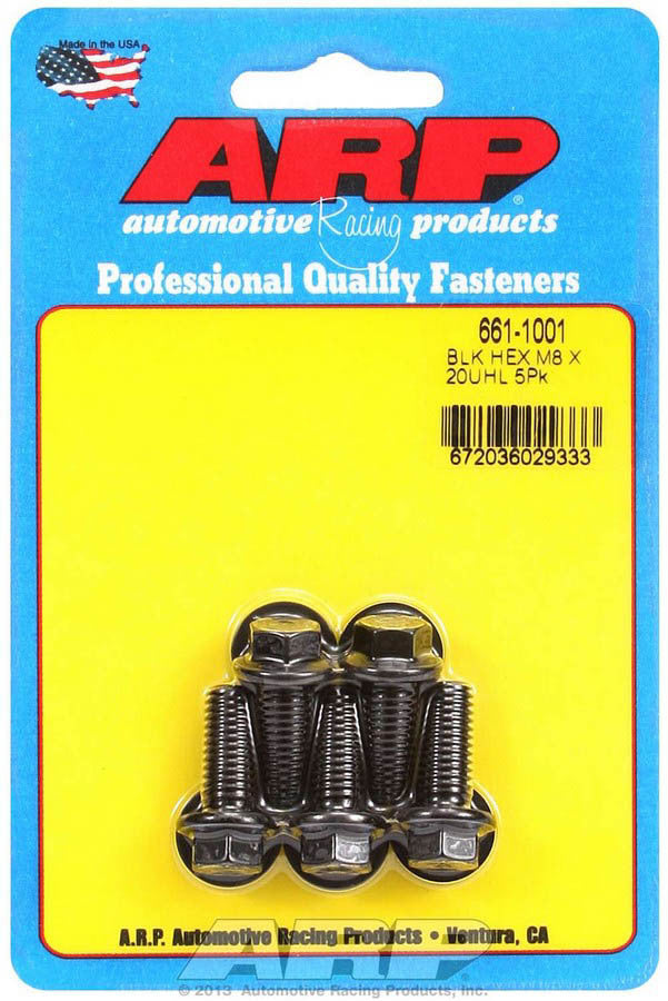 8mm x 1.25 x 20mm 6pt Bolt Kit 5pk  -  661-1001