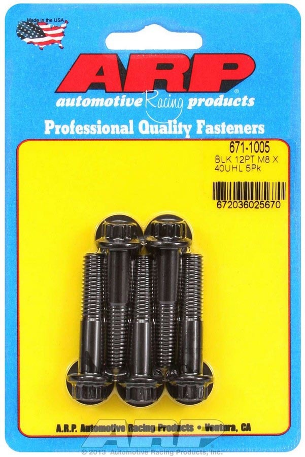 Bolt Kit - 12pt. (5) 8mm x 1.25 x 40mm  -  671-1005