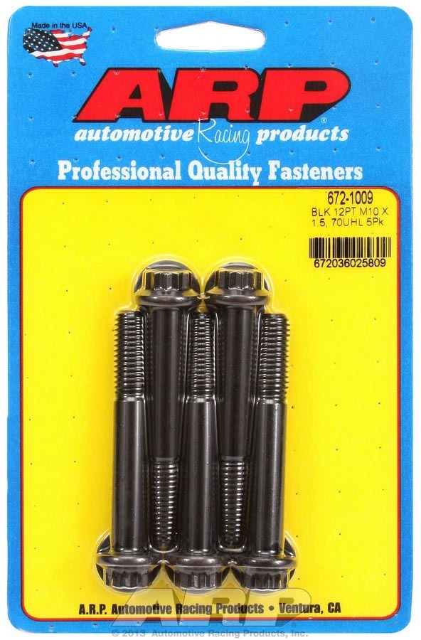 Bolt Kit - 12pt. (5) 10mm x 1.5 x 70mm  -  672-1009