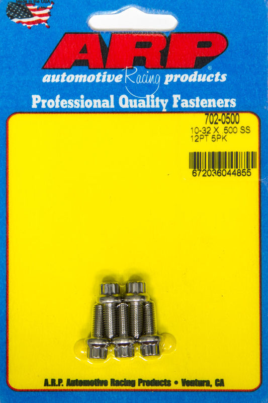 S/S Bolt Kit -12pt (5pk) 10-32 x .500  -  702-0500