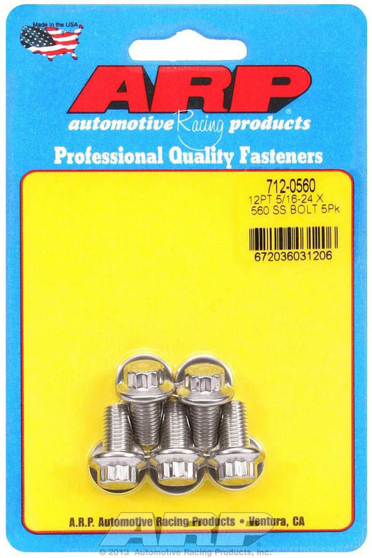 S/S Bolt Kit - 12pt. (5) 5/16-24 x .560  -  712-0560
