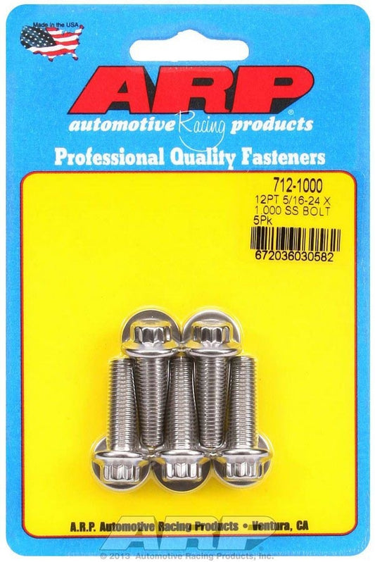 S/S Bolt Kit - 12pt. (5) 5/16-24 x 1.000  -  712-1000