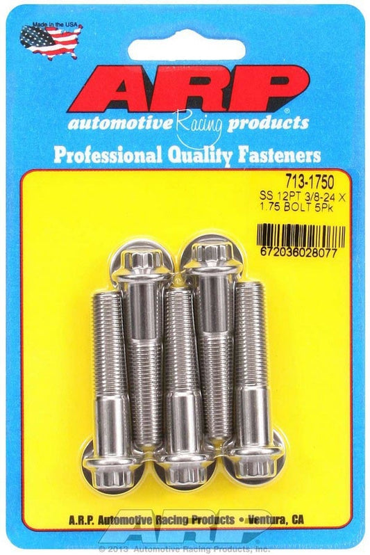 S/S Bolt Kit - 12pt. (5) 3/8-24 x 1.750  -  713-1750