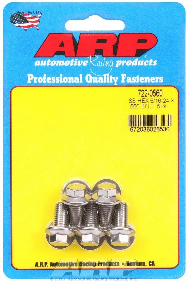 S/S Bolt Kit - 6pt. (5) 5/16-24 x .560  -  722-0560