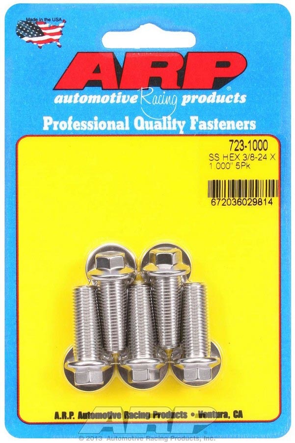 S/S Bolt Kit - 6pt. (5) 3/8-24 x 1.000  -  723-1000