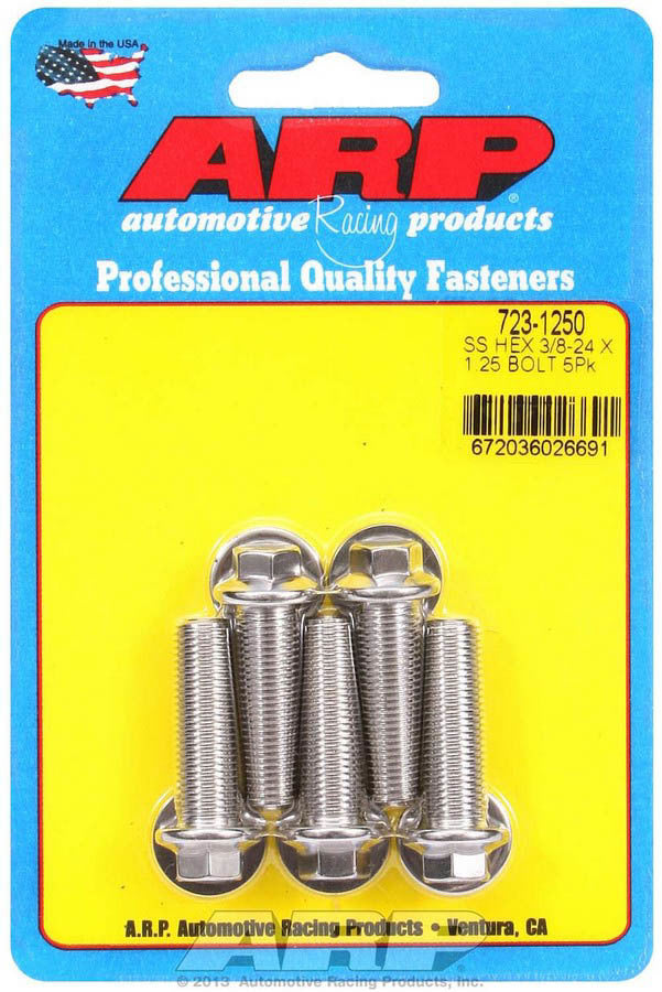 S/S Bolt Kit - 6pt. (5) 3/8-24 x 1.250  -  723-1250
